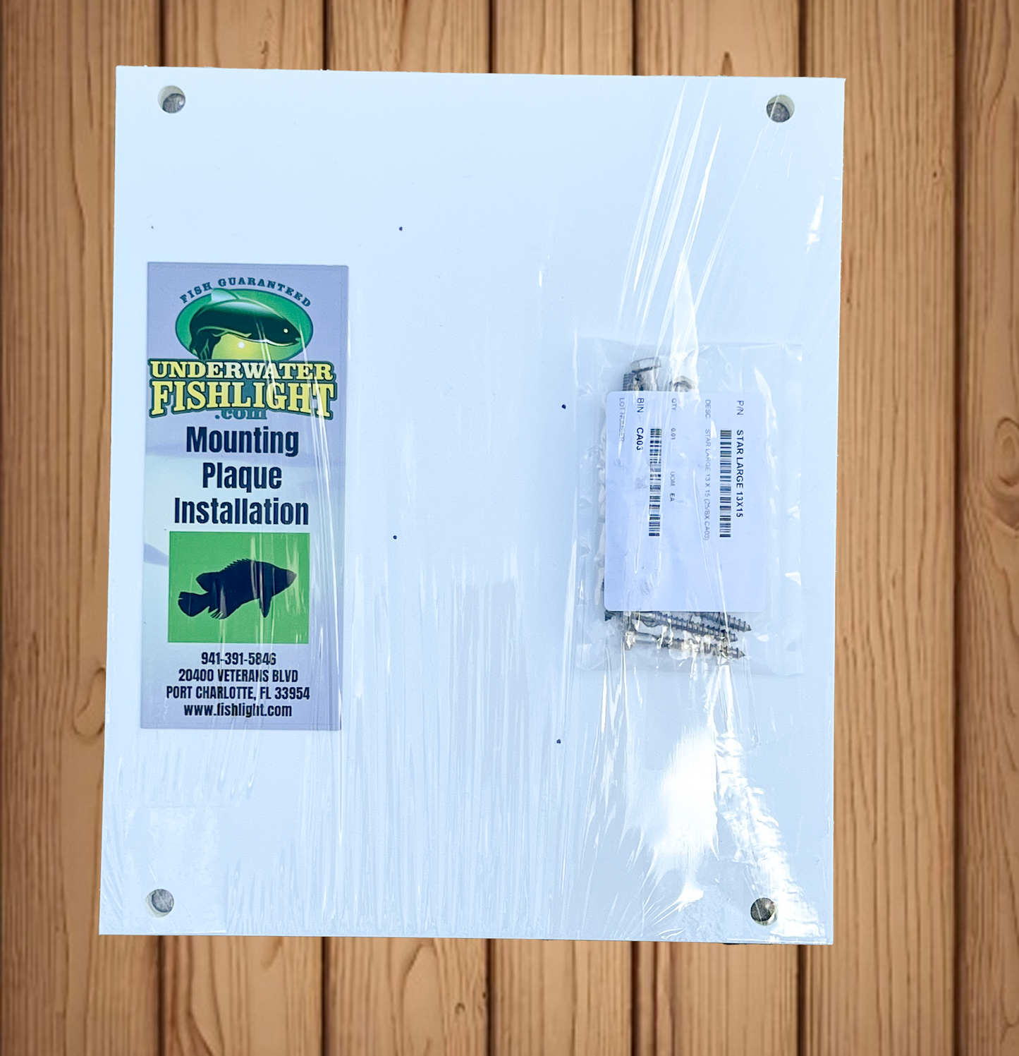 Fish Light Mounting Plaque & Hardware