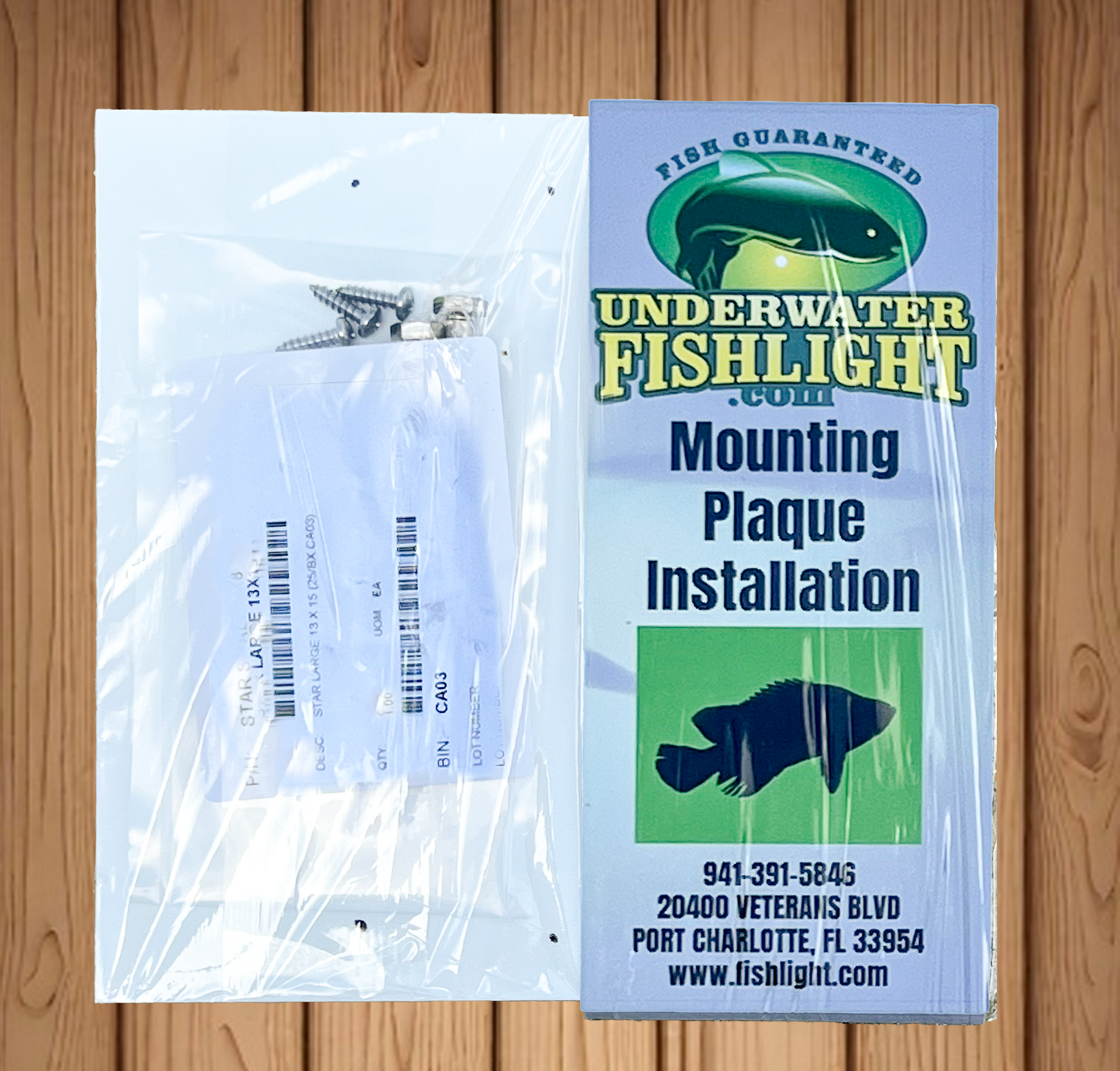 Fish Light Mounting Plaque & Hardware