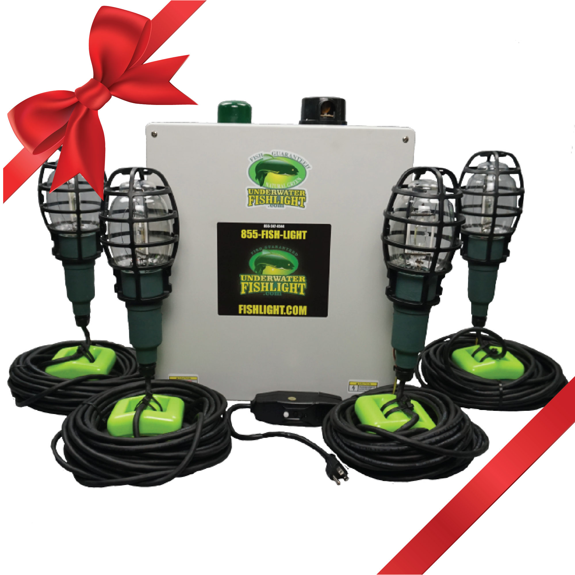 Extra Bright Quad <br> Fish Light For Docks