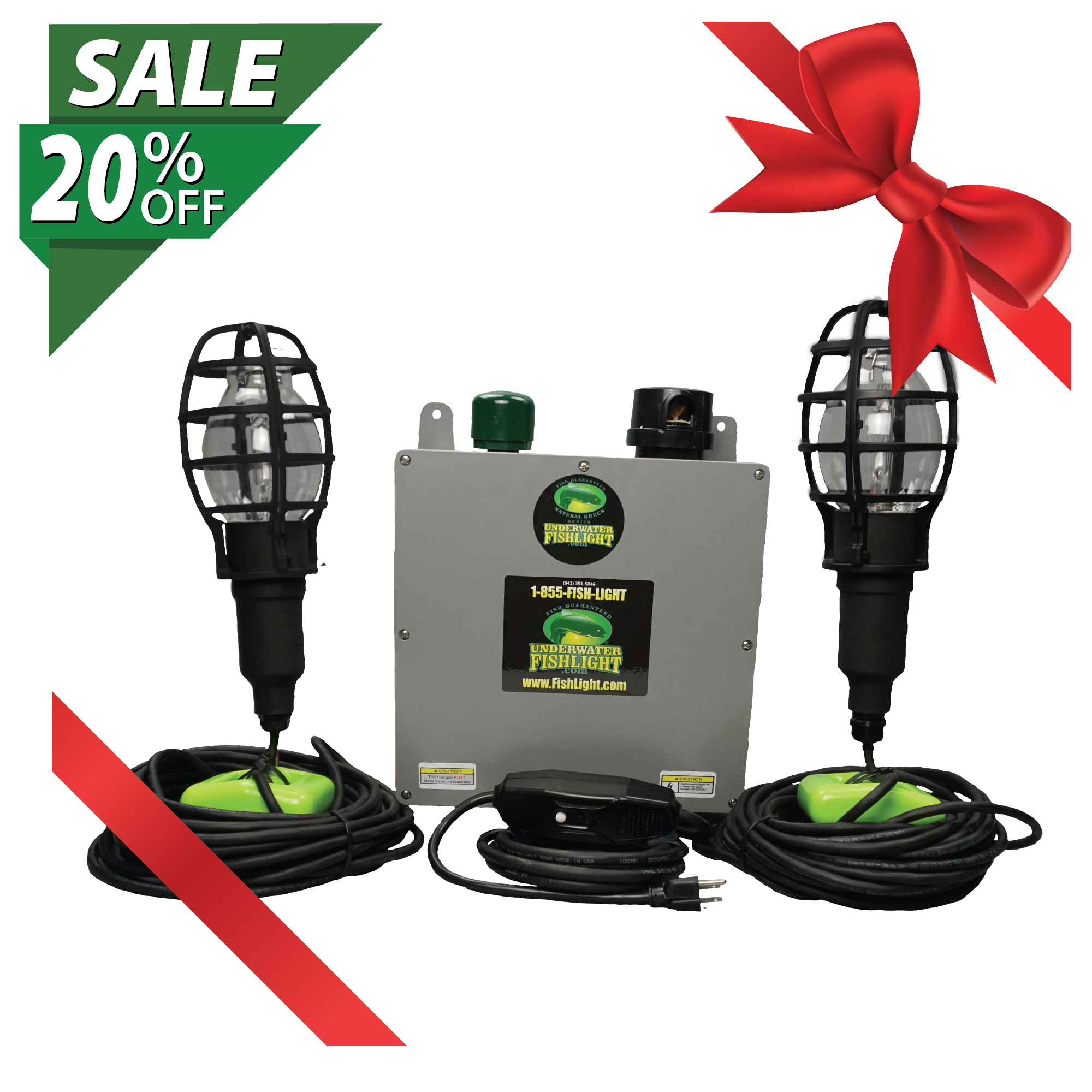 Classic Double <br> Fish Light For Docks