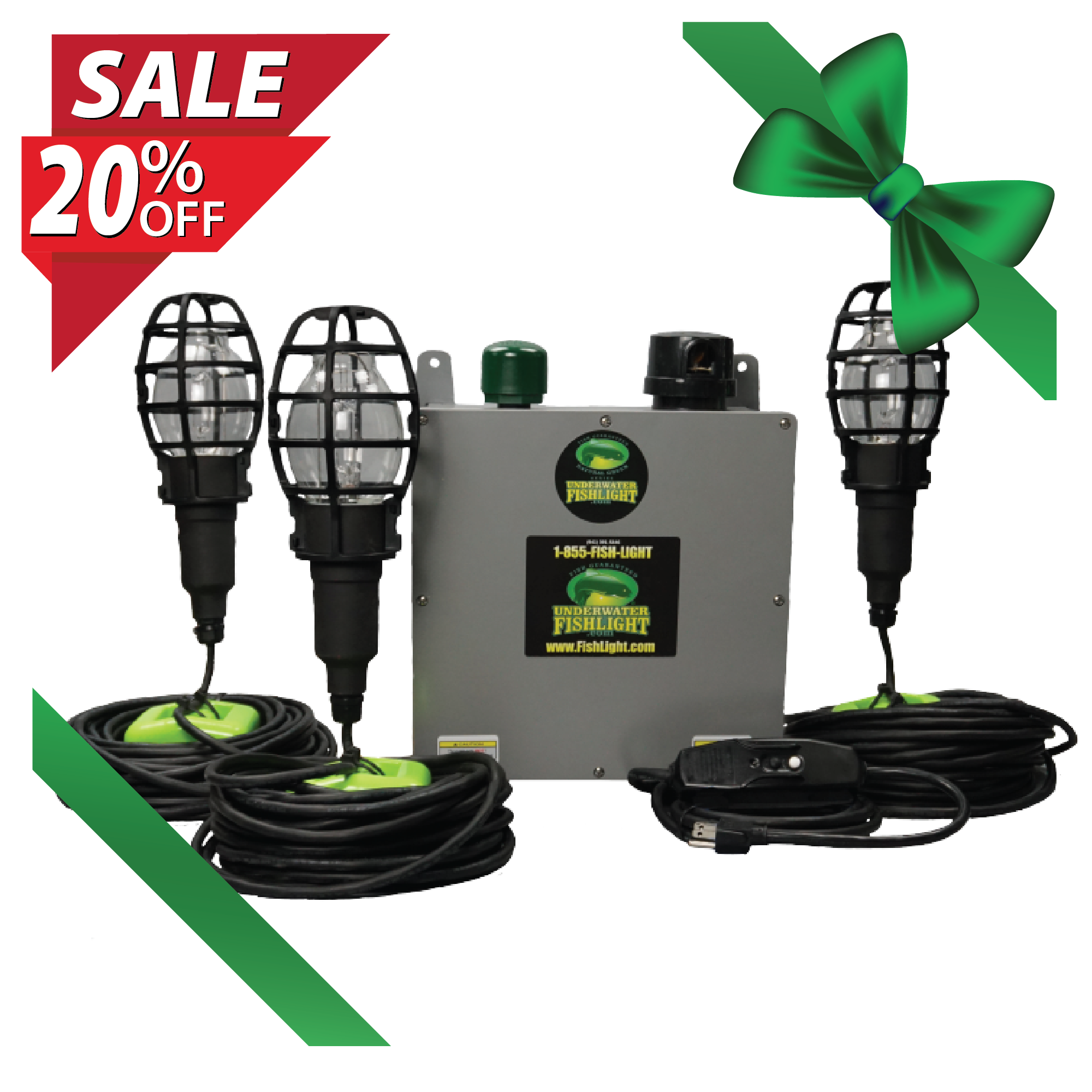 Classic Triple <br> Fish Light For Docks