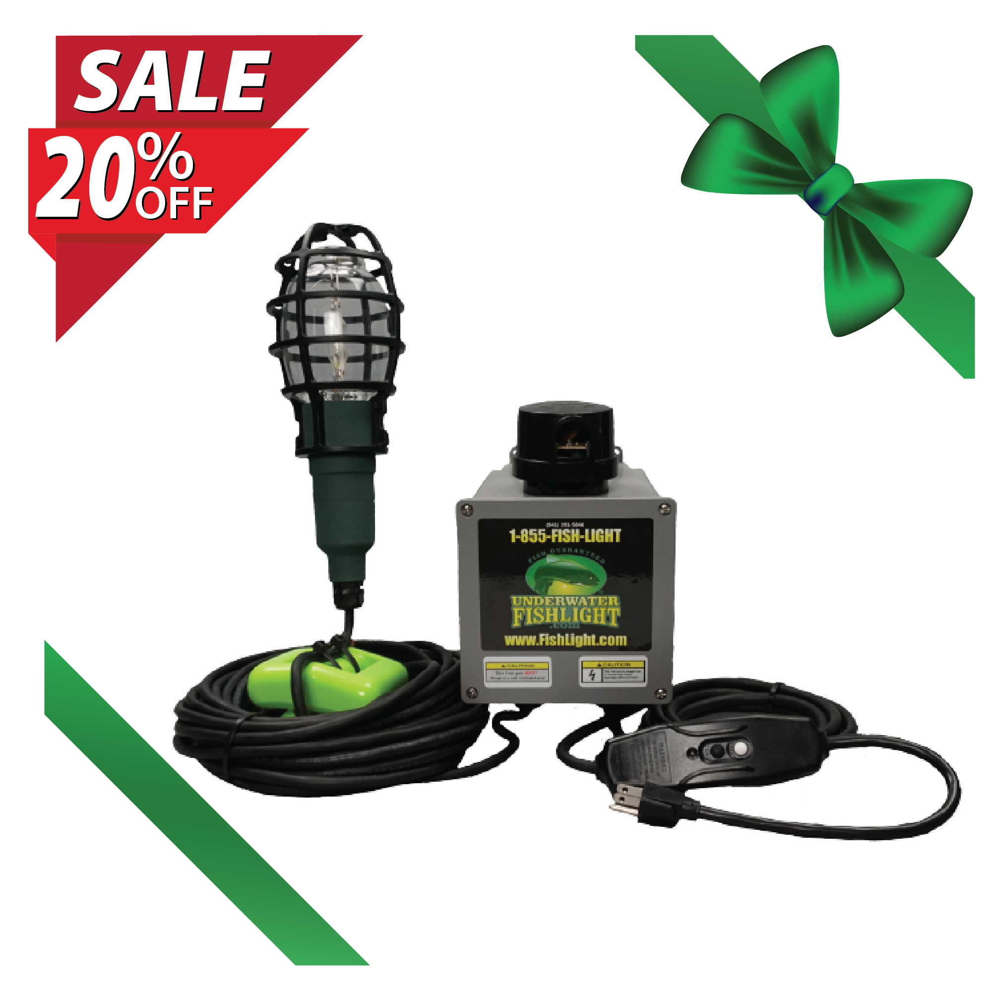 Extra Bright Single <br> Fish Light For Docks